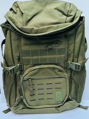 Tactical Backpack Olive Green MOLLE Military Assault Pack Hiking Bug Out Bag Day
